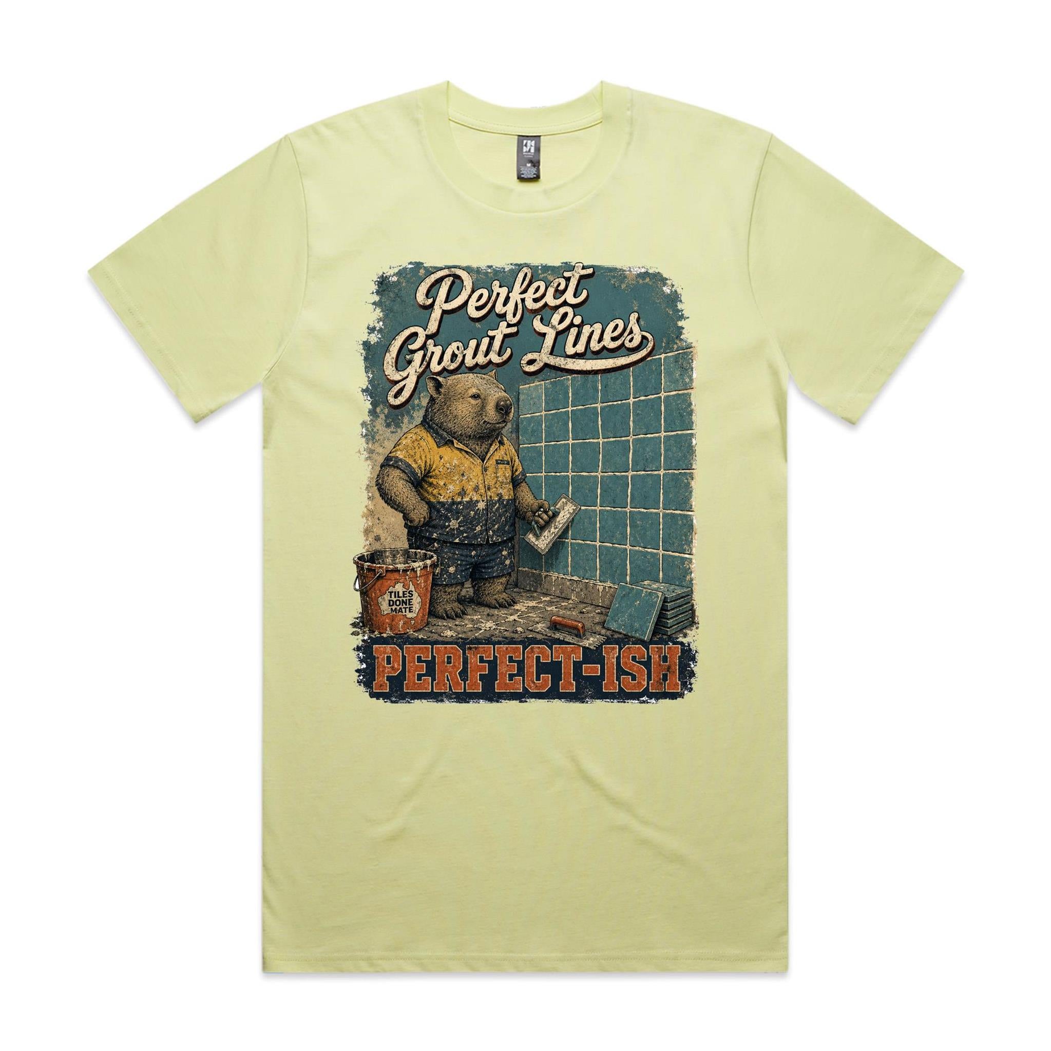Perfect Grout Lines — Perfect-ish | Wombat Tiler Tee