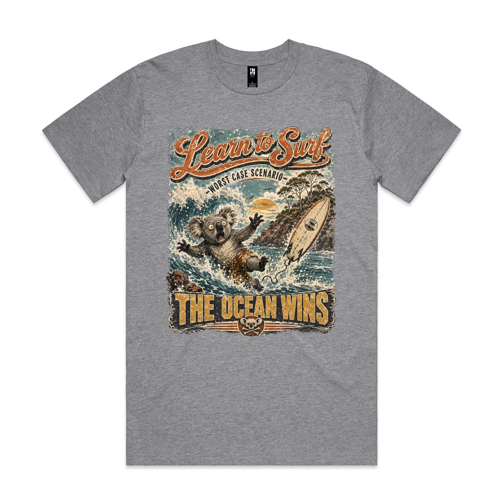 Learn to Surf — The Ocean Wins | Koala Surf Tee