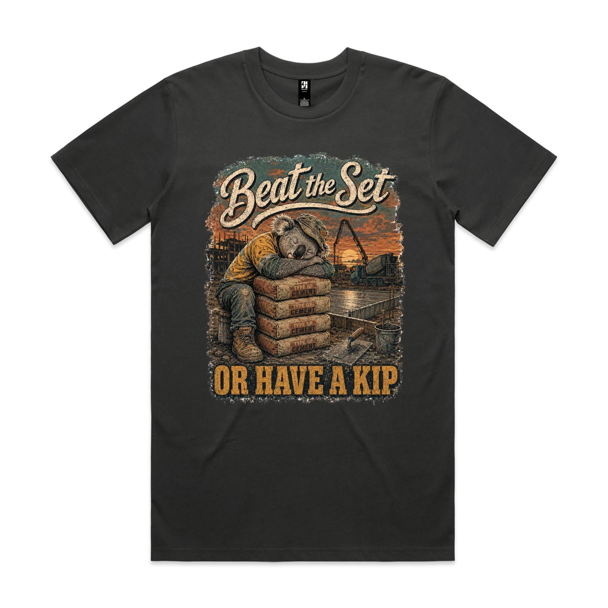 Beat the Set — Or Have a Kip | Koala Concreter Tee