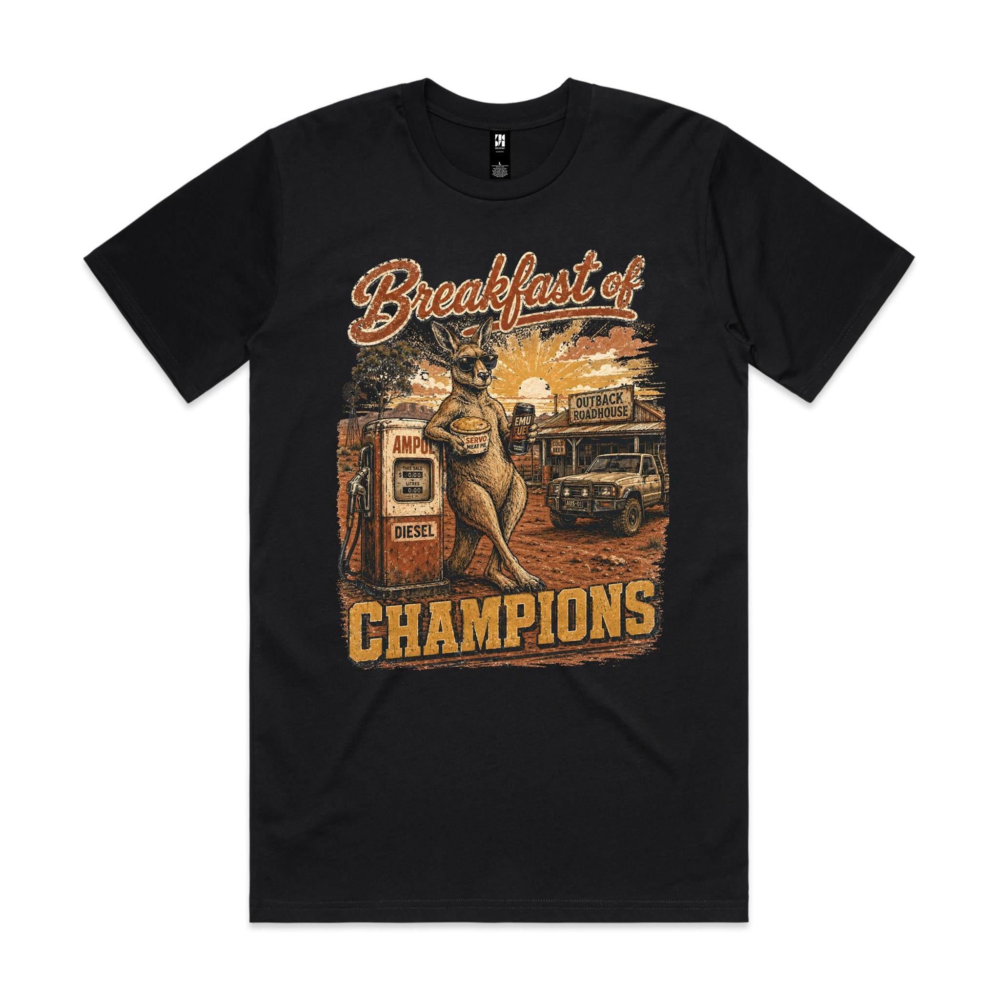 Breakfast of Champions — Kangaroo Servo Tee