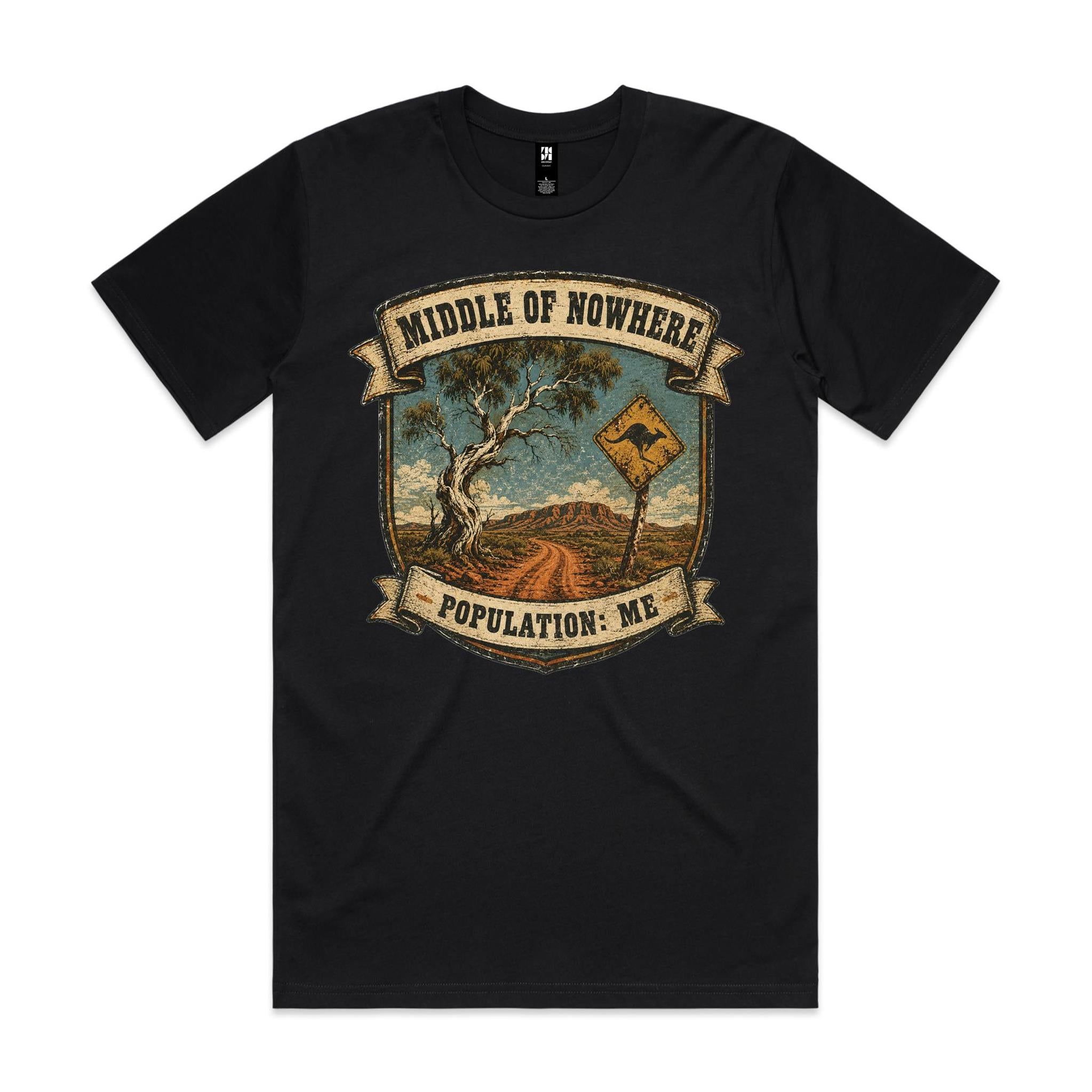 Middle of Nowhere, Population: Me — 4WD Tee