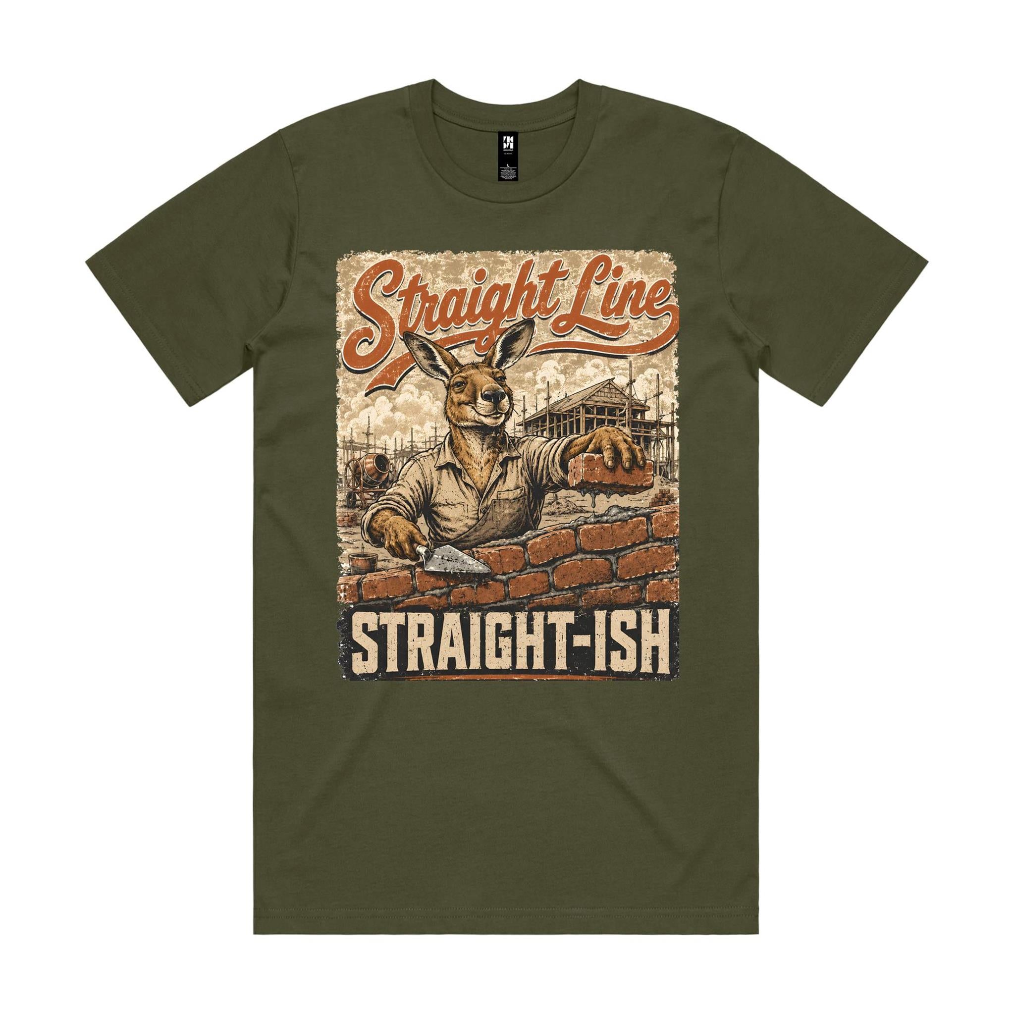 Straight Line — Straight-ish | Kangaroo Brickie Tee