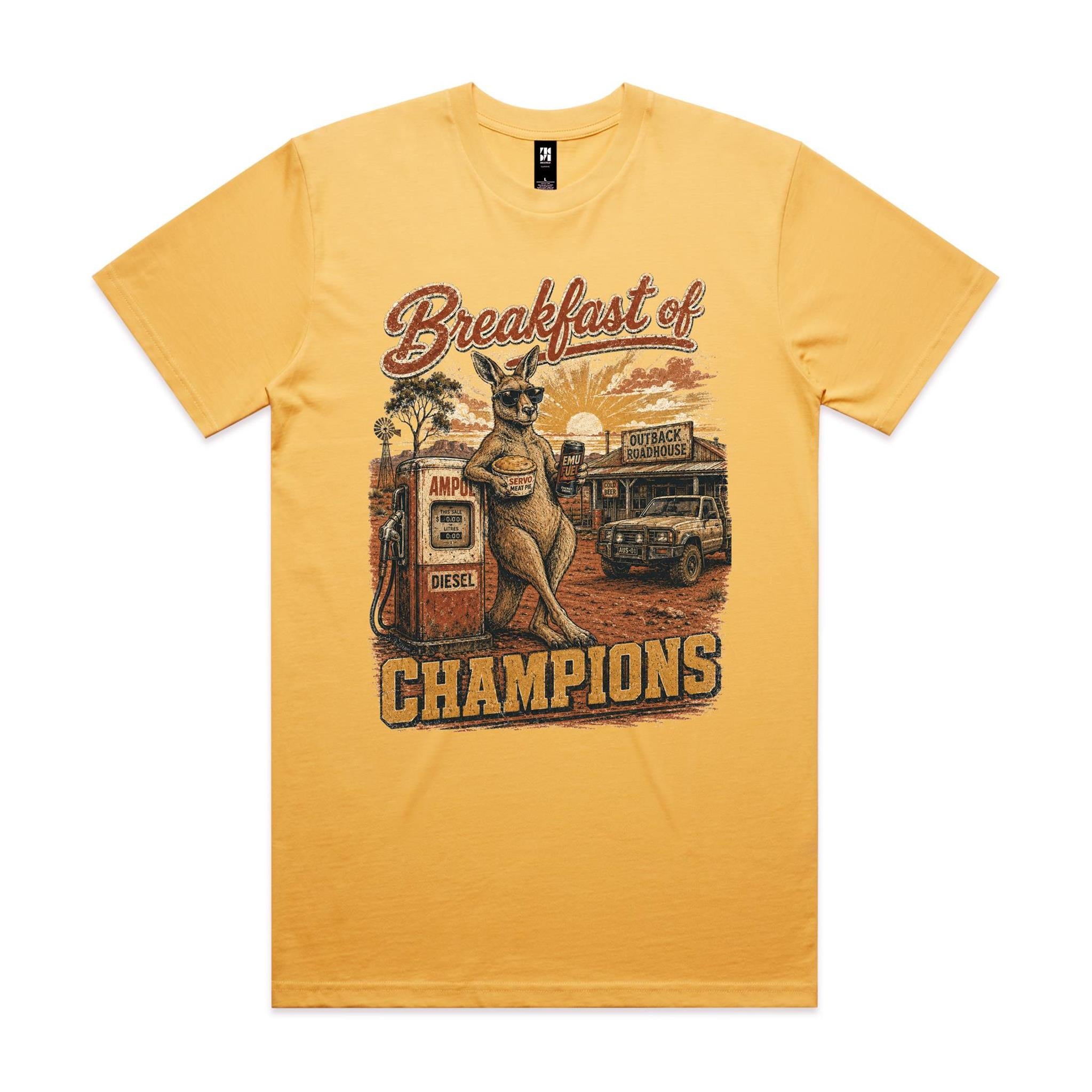 Breakfast of Champions — Kangaroo Servo Tee