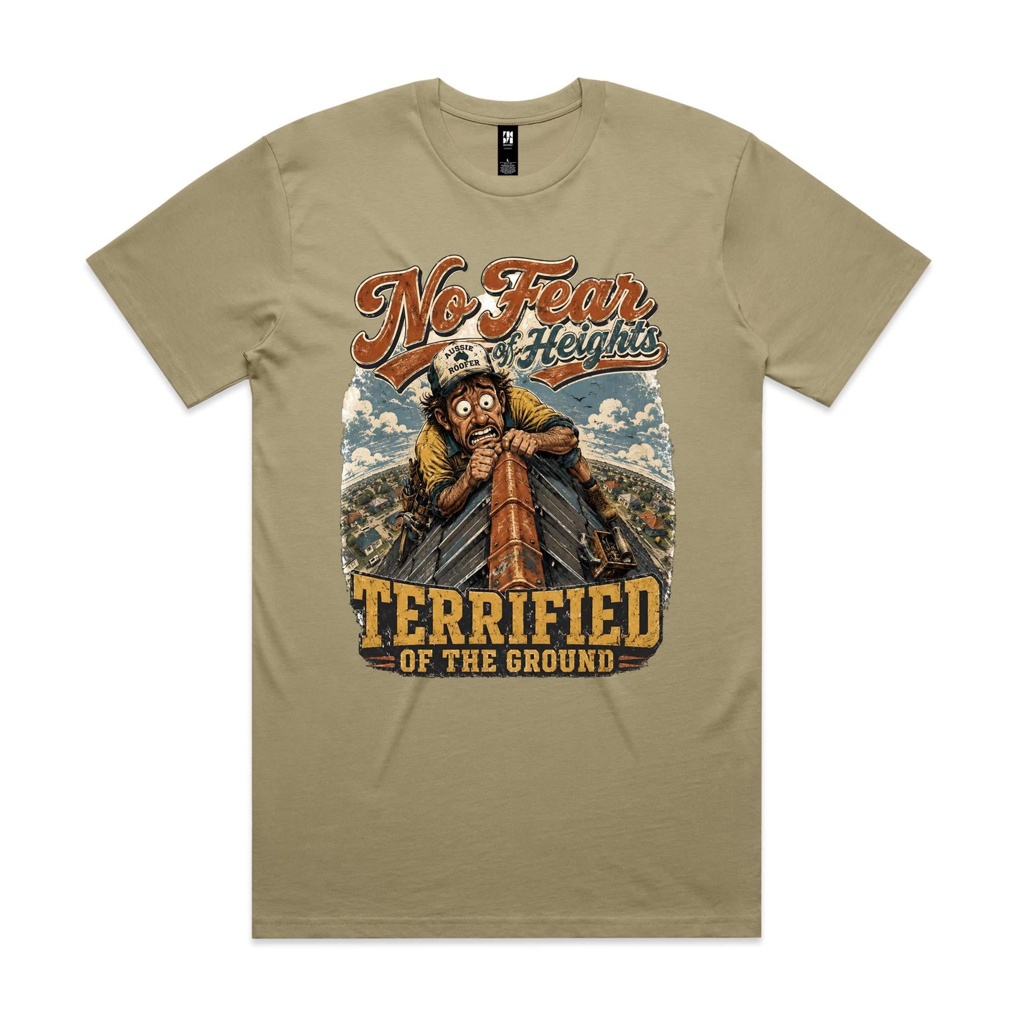 No Fear of Heights | Roofers Tee
