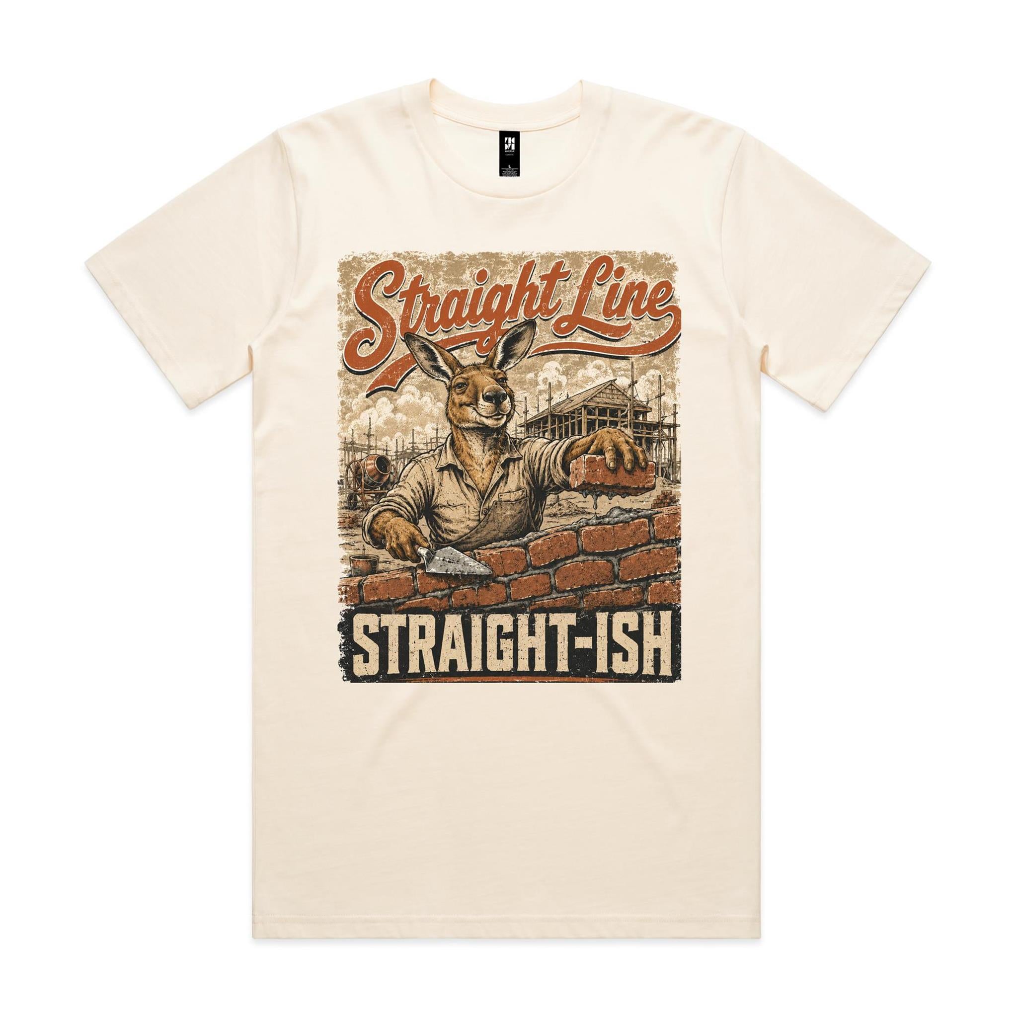 Straight Line — Straight-ish | Kangaroo Brickie Tee