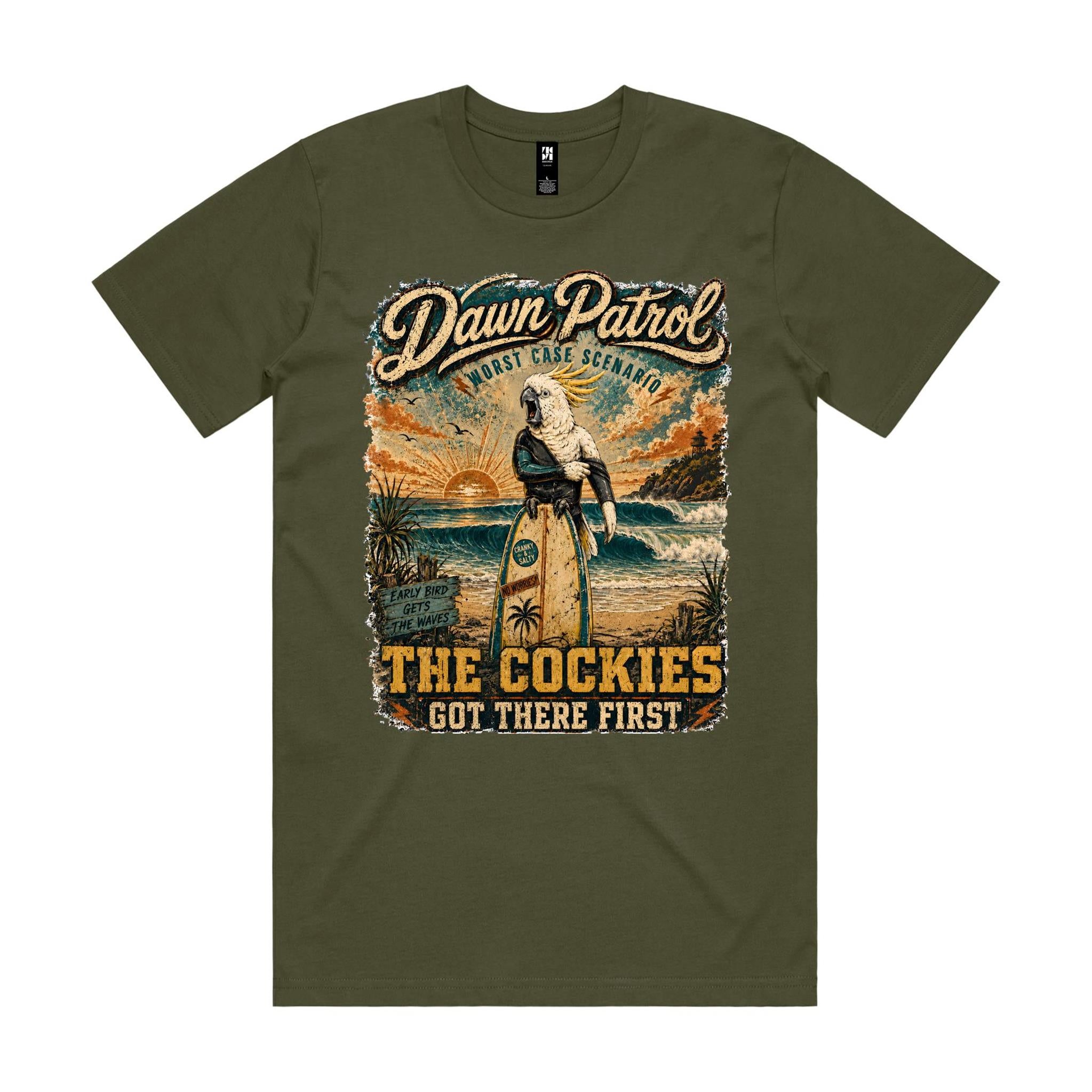 Dawn Patrol — The Cockies Got There First | Cockatoo Surf Tee