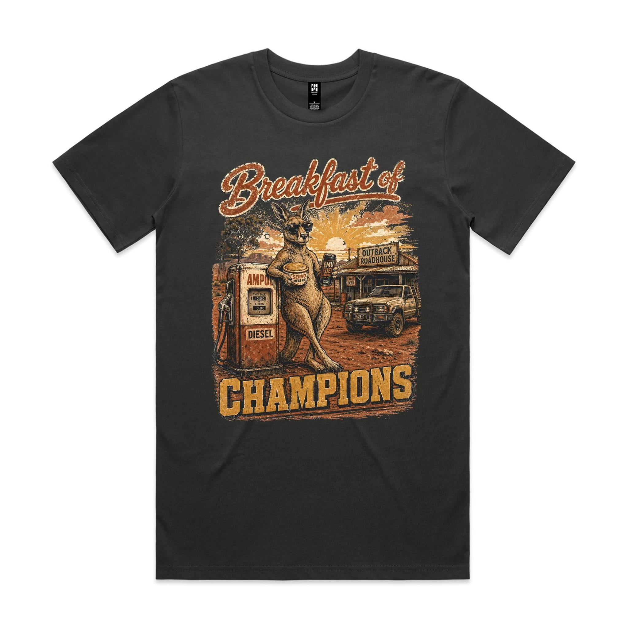 Breakfast of Champions — Kangaroo Servo Tee