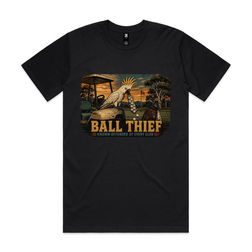 Ball Thief — Known Offender at Every Club | Cockatoo Golf Tee