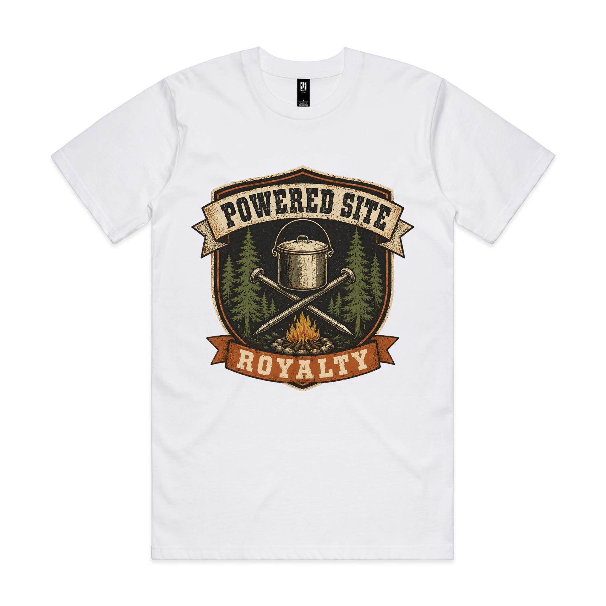 Powered Site Royalty — Camping Tee