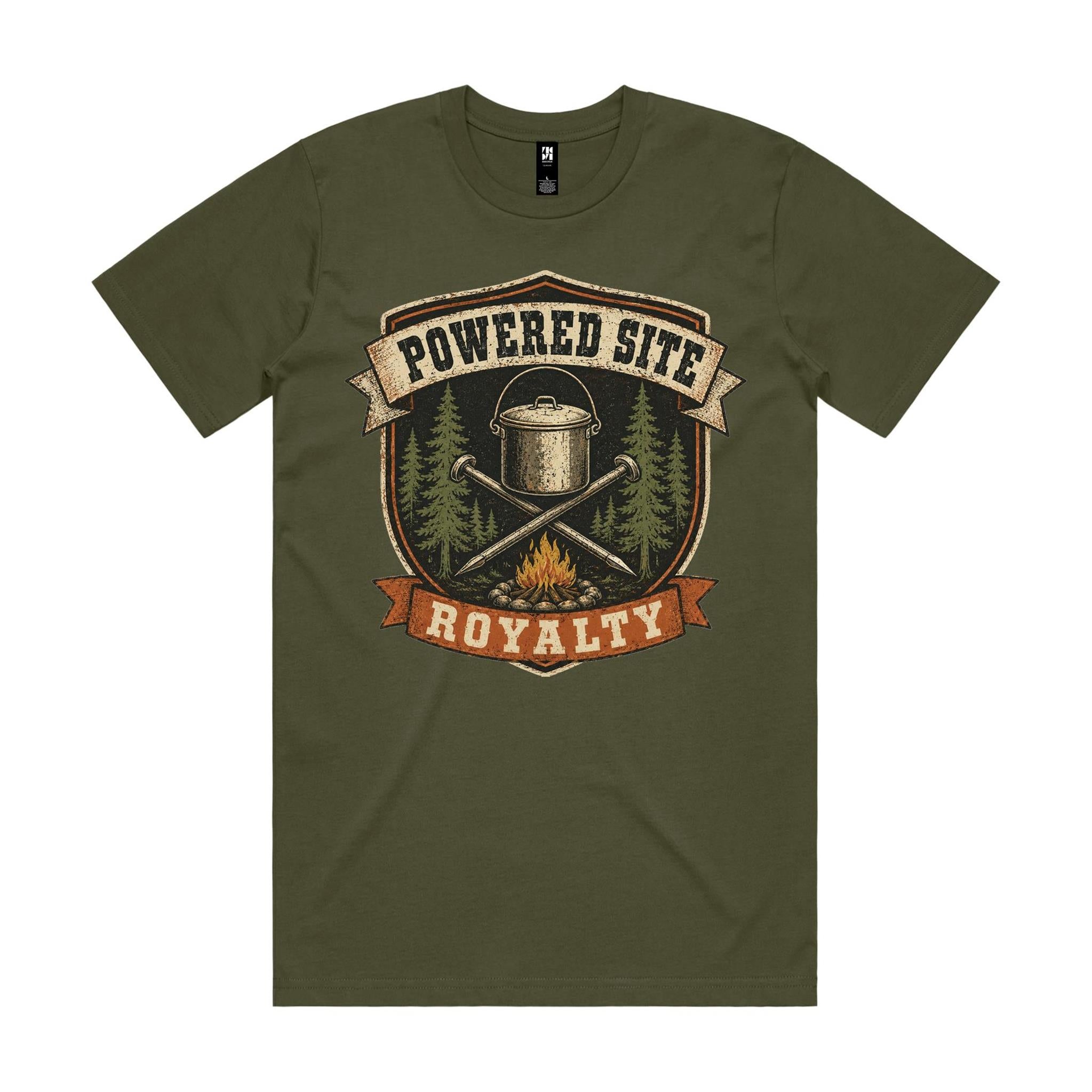 Powered Site Royalty — Camping Tee