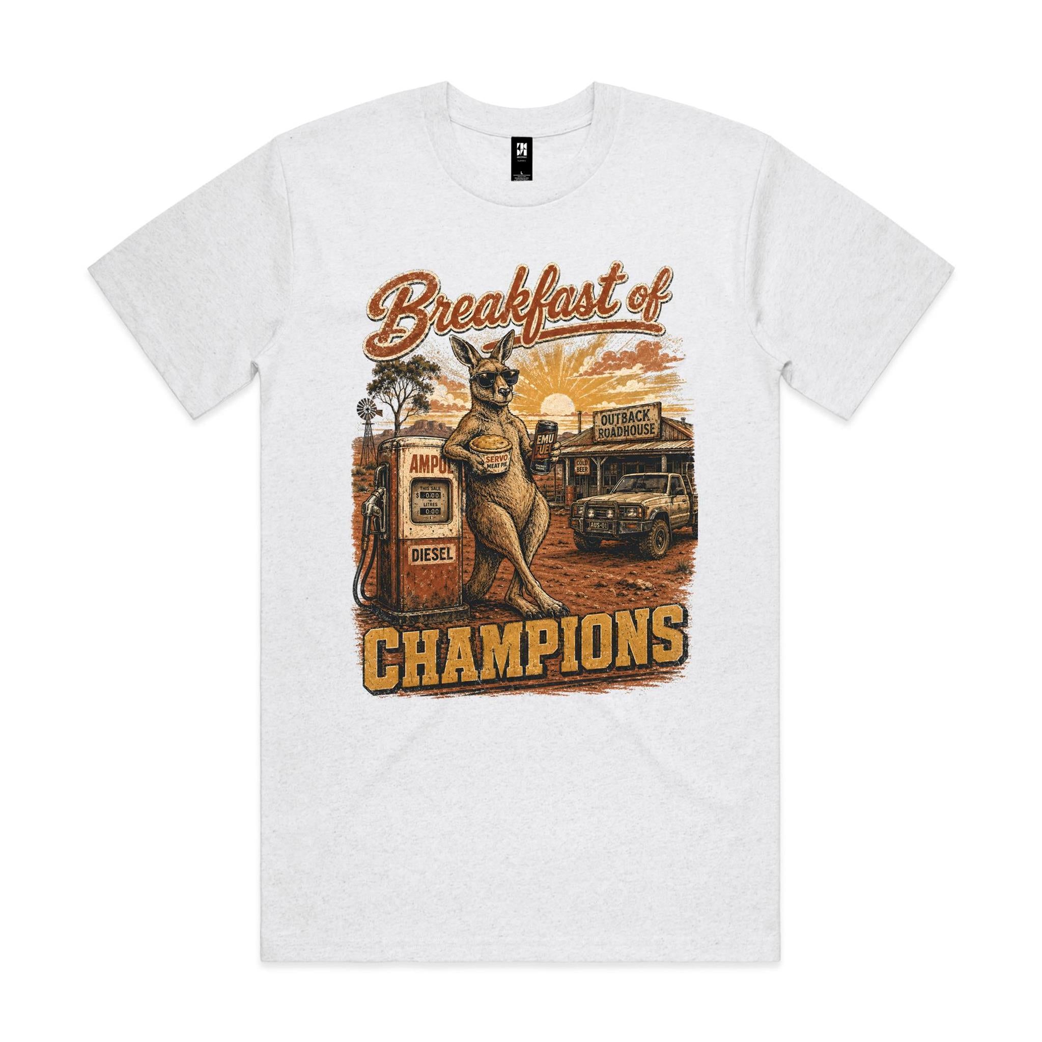 Breakfast of Champions — Kangaroo Servo Tee