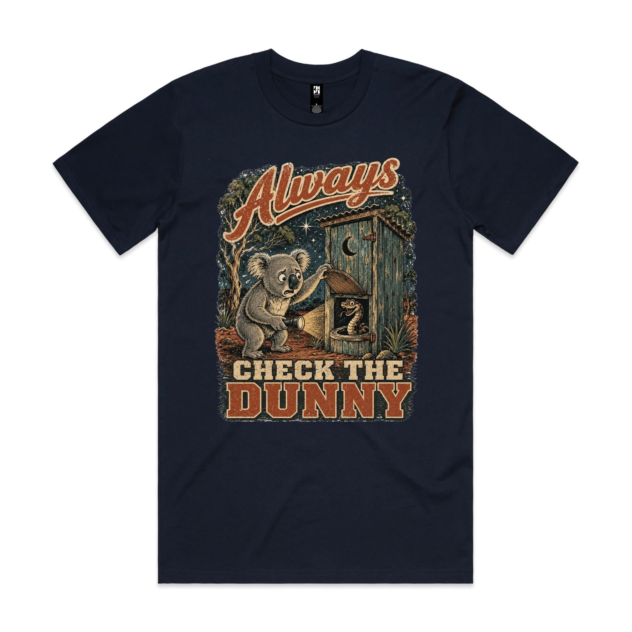 Always Check the Dunny — Koala Snake Tee