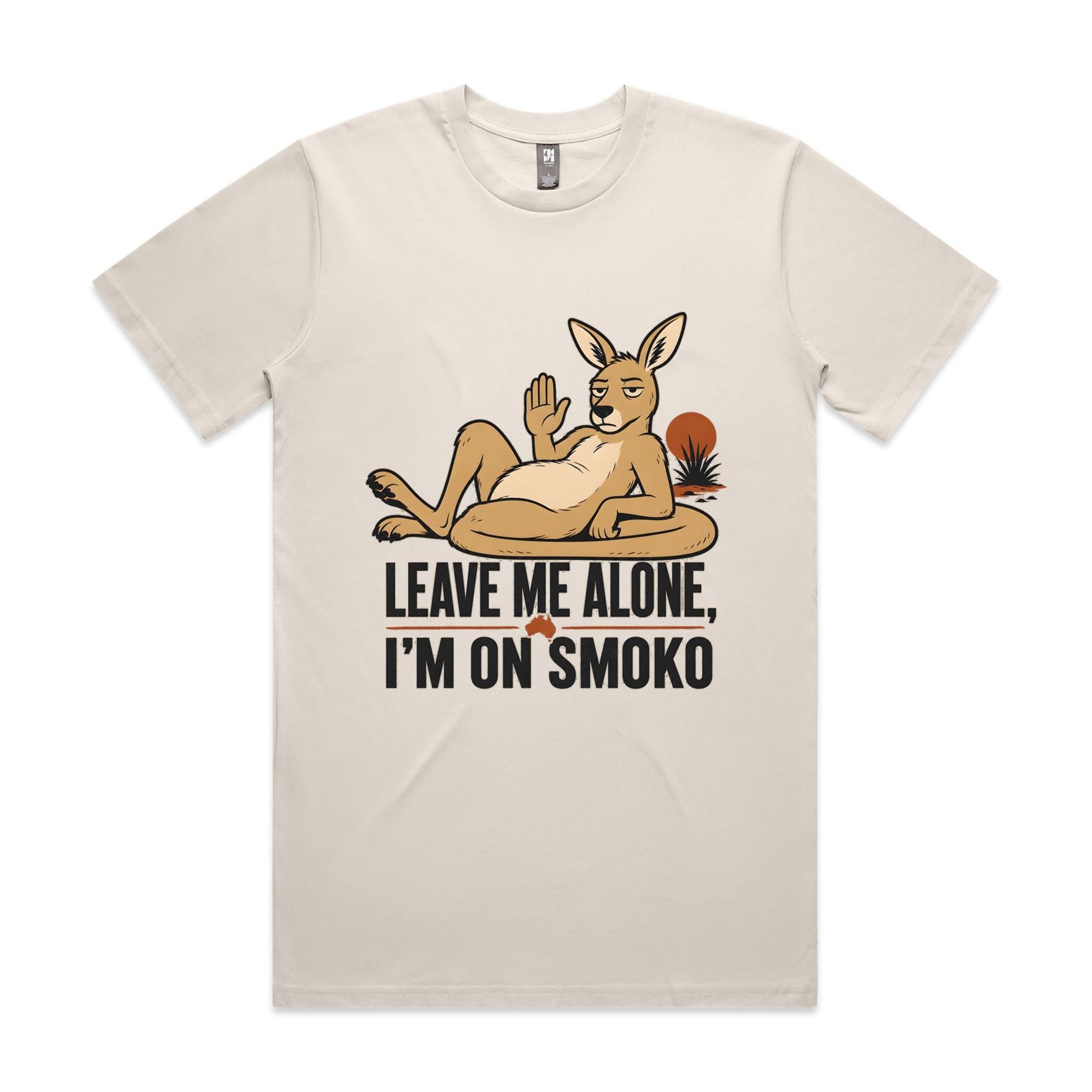 Leave Me Alone, I'm on Smoko — Reclining Kangaroo Tee