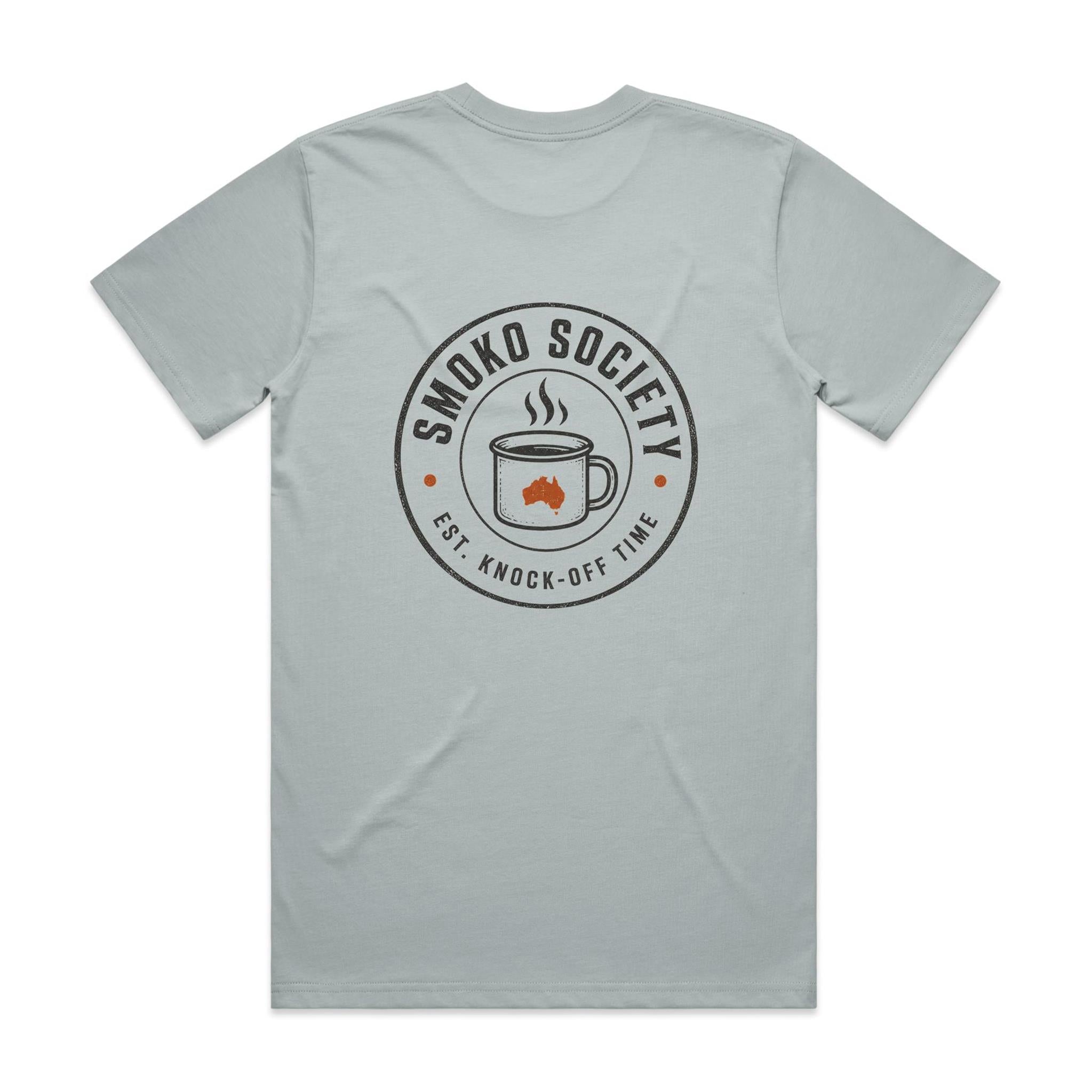 Smoko Society — Est. Knock-Off Time | Enamel Mug Logo Tee