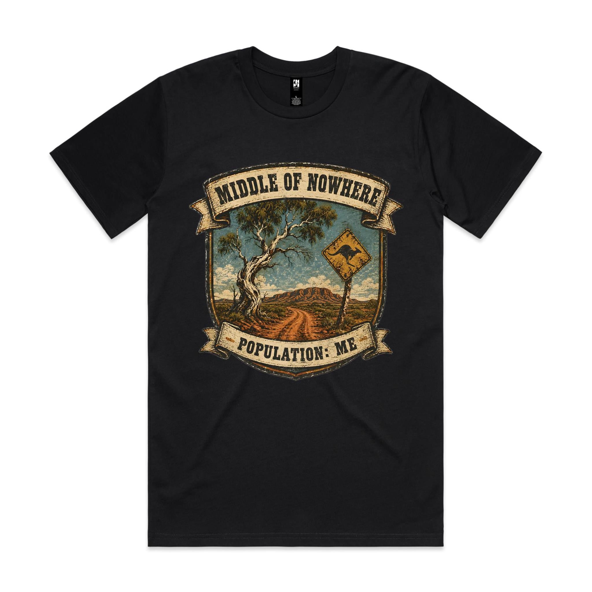 Middle of Nowhere, Population: Me — 4WD Tee