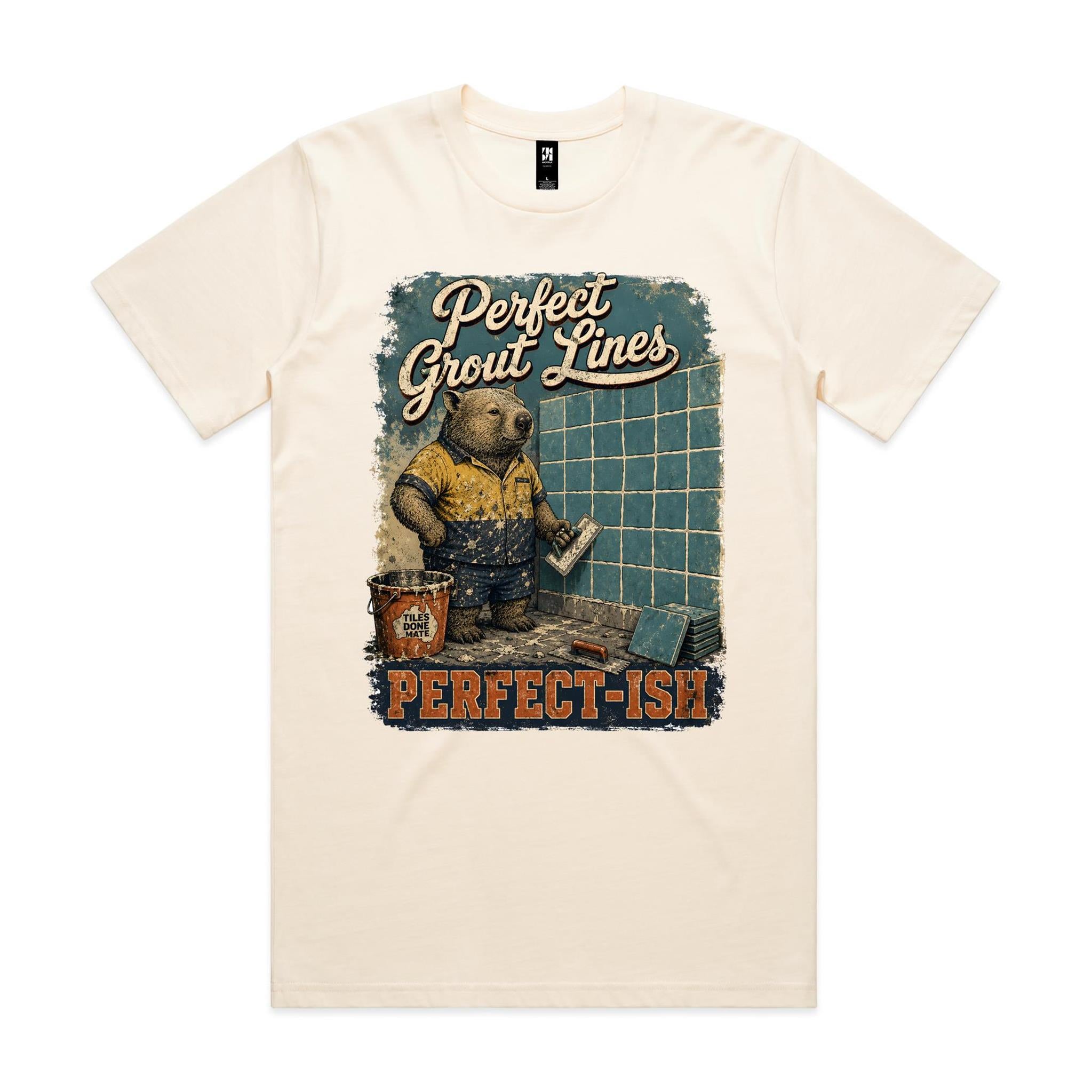 Perfect Grout Lines — Perfect-ish | Wombat Tiler Tee