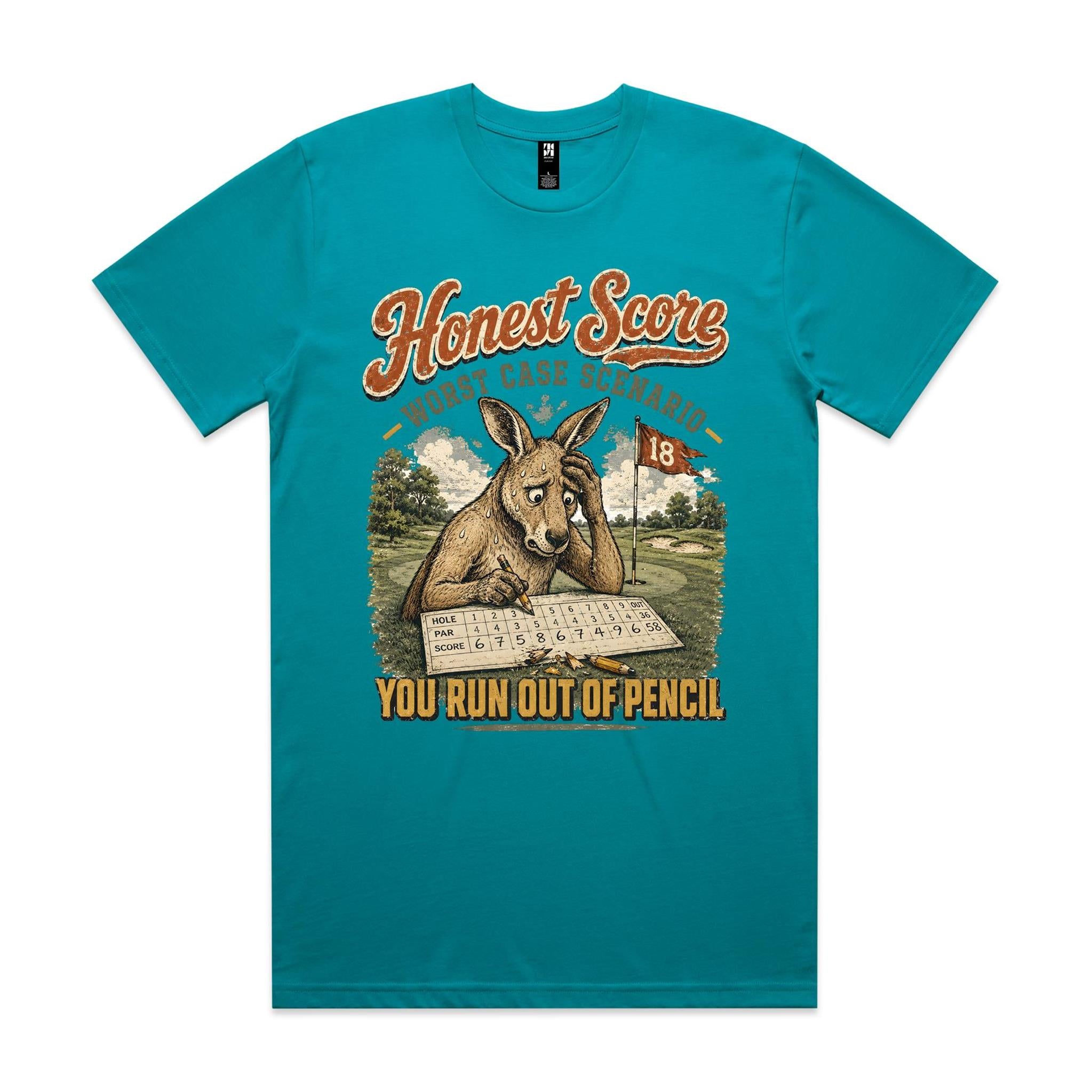 Honest Score — Worst Case Scenario | Golf Kangaroo Tee