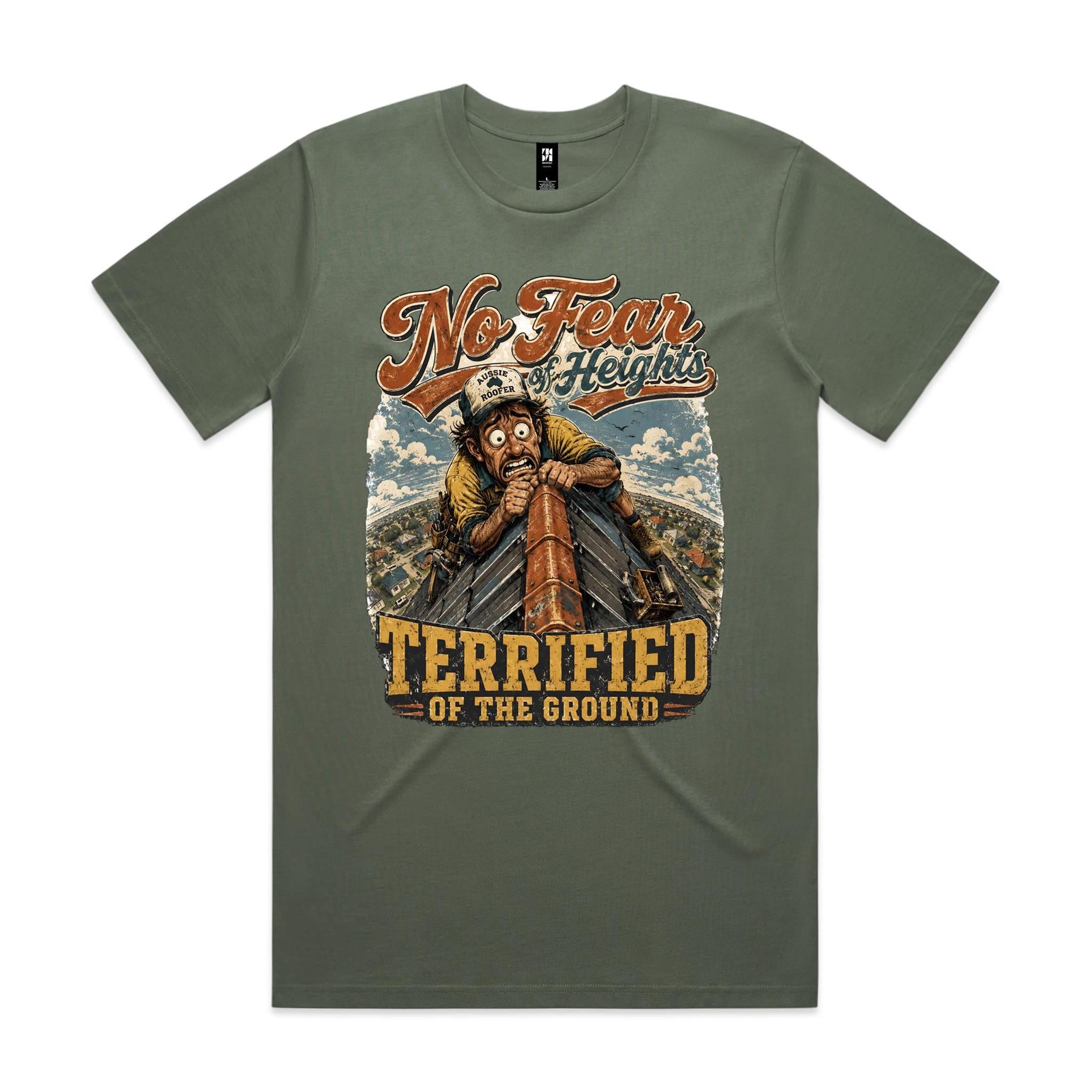 No Fear of Heights | Roofers Tee