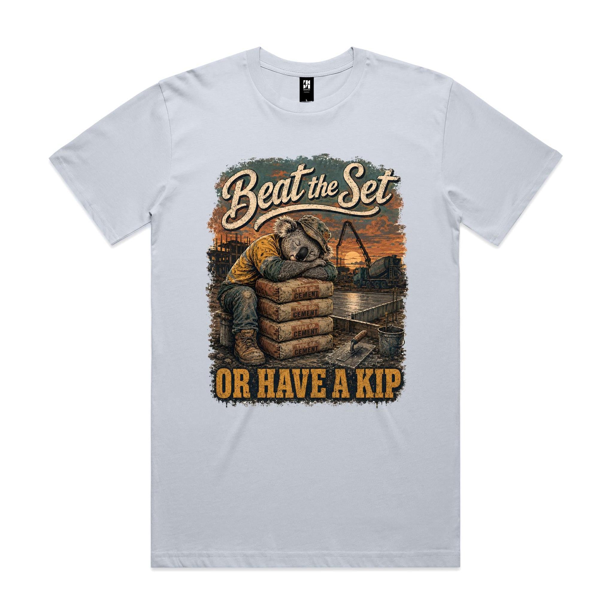 Beat the Set — Or Have a Kip | Koala Concreter Tee
