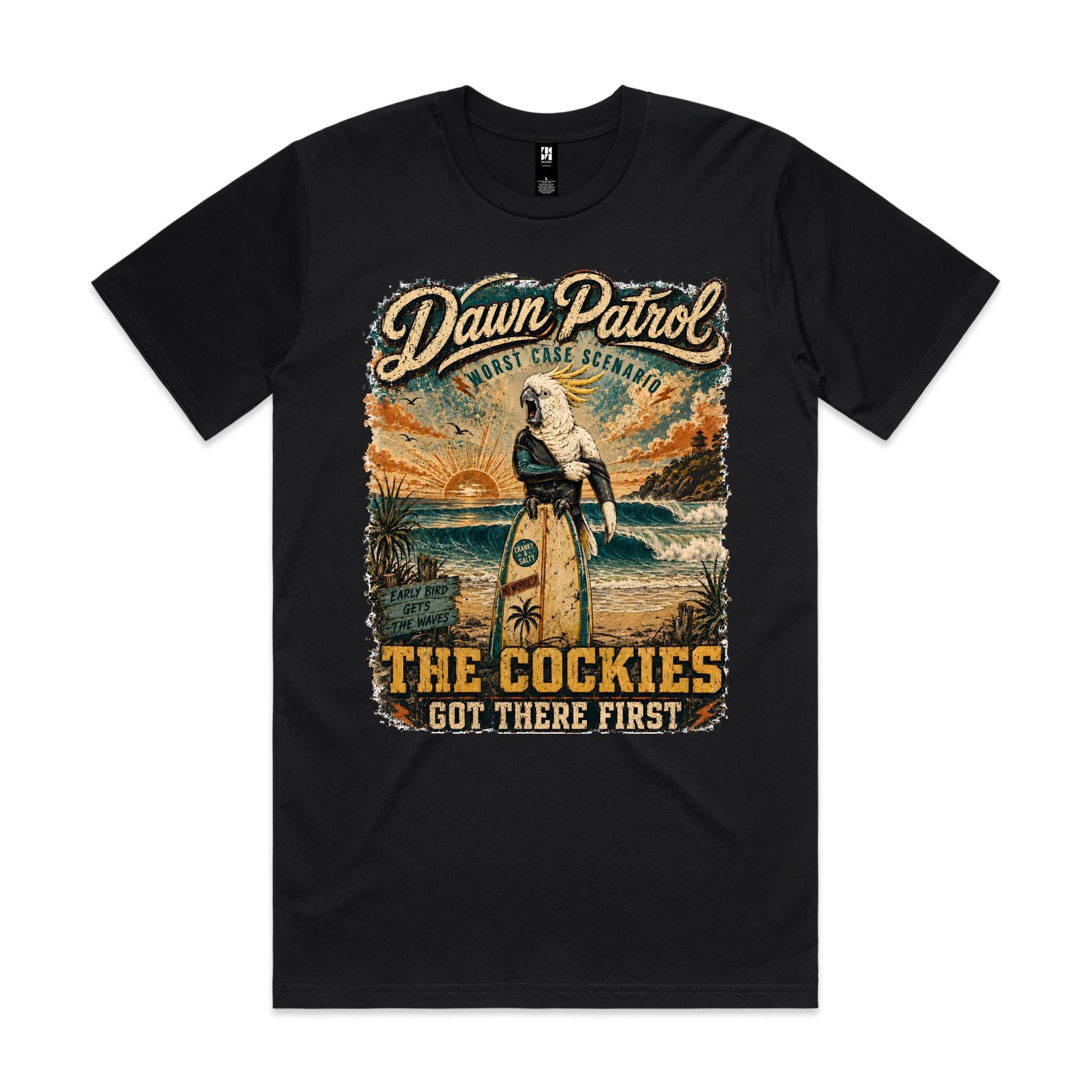 Dawn Patrol — The Cockies Got There First | Cockatoo Surf Tee