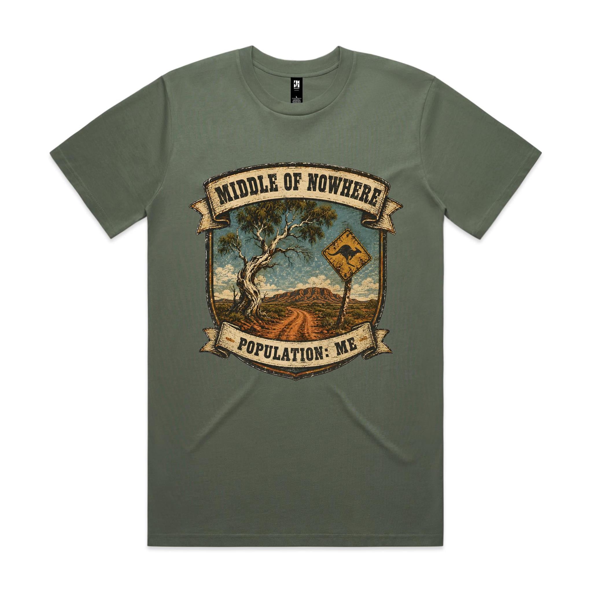 Middle of Nowhere, Population: Me — 4WD Tee