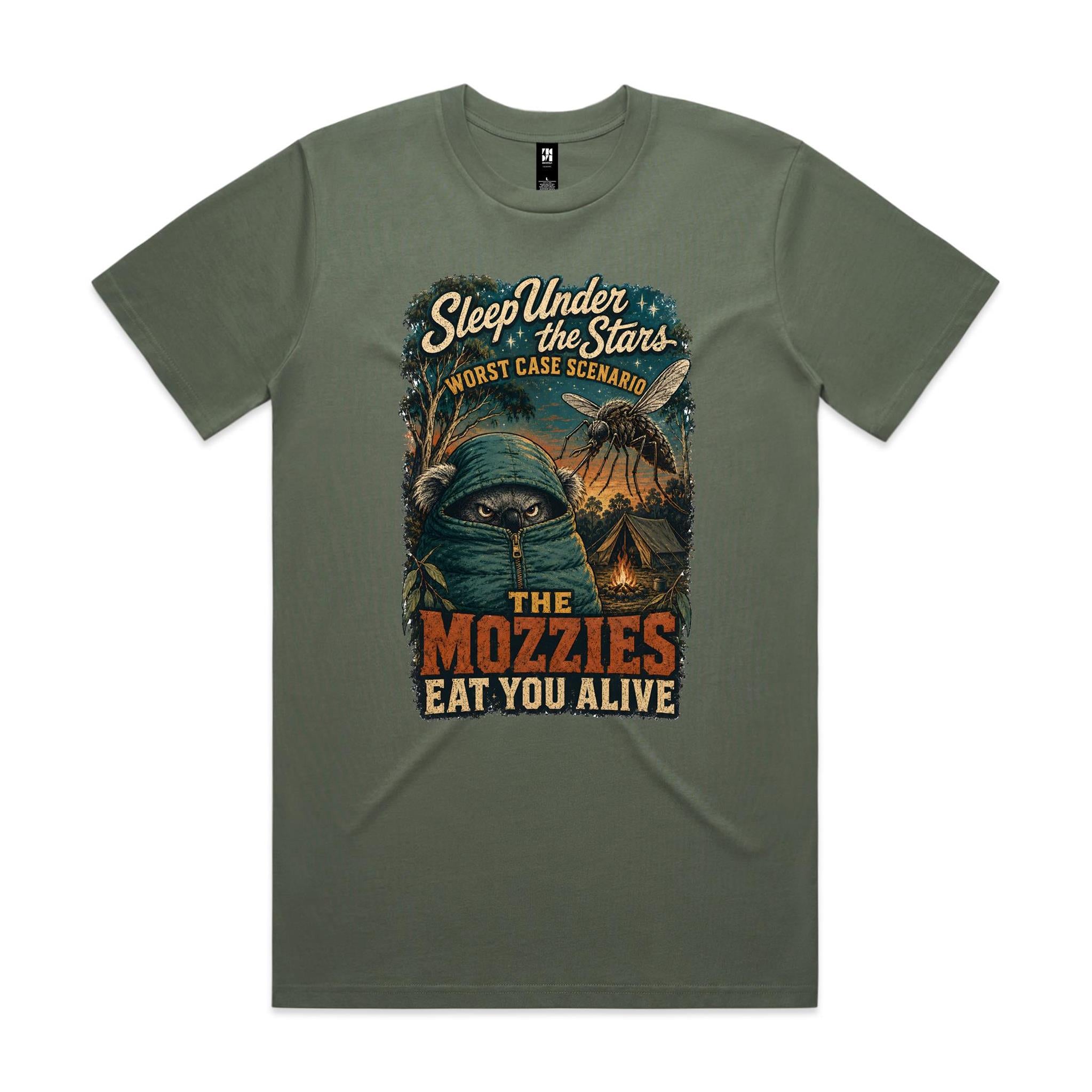 Sleep Under the Stars — The Mozzies Eat You Alive | Koala Camping Tee
