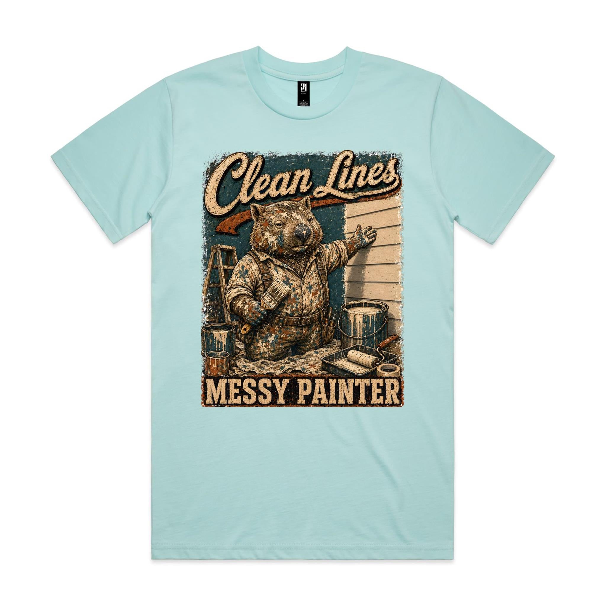 Clean Lines, Messy Painter | Wombat Painter Tee