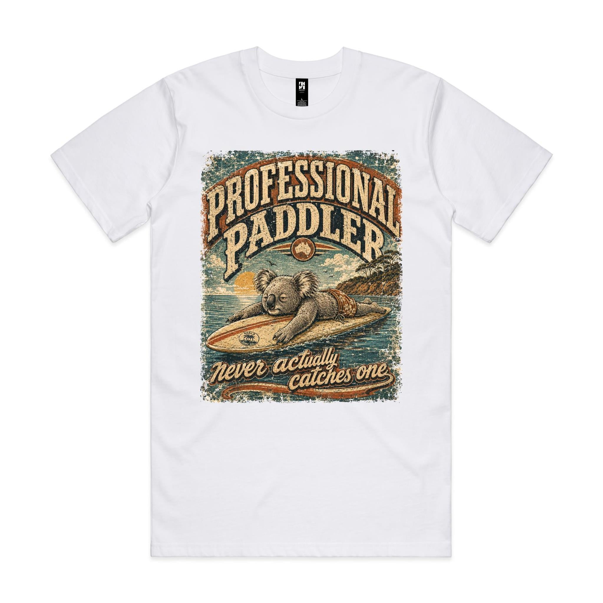 Professional Paddler — Never Actually Catches One | Koala Surf Tee